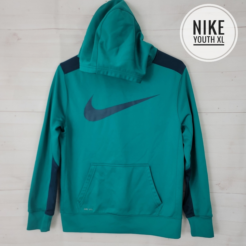 Youth XL Nike Green Hoodie Sweatshirt